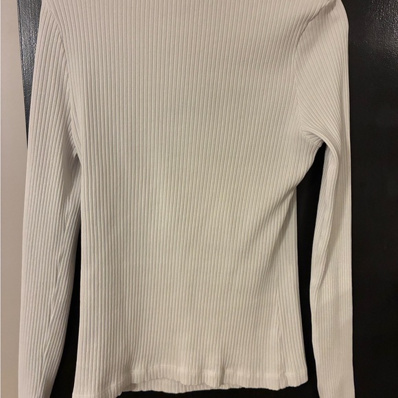 Agolde Ribbed White Top - Picture 6 of 7